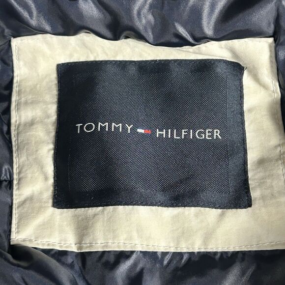 Tommy Hilfiger Men's Small Taslan Retro Puffer Puffy Jacket Colorblock Gray - Picture 10 of 11